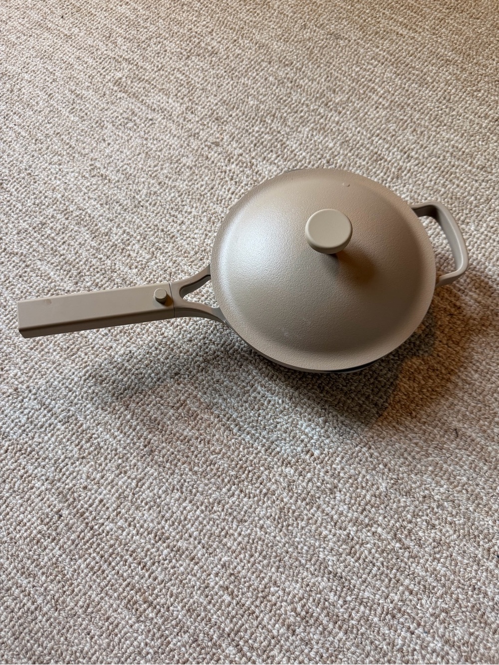 Our Place Sandstone Beige Nonstick Sauté Pan with Lid